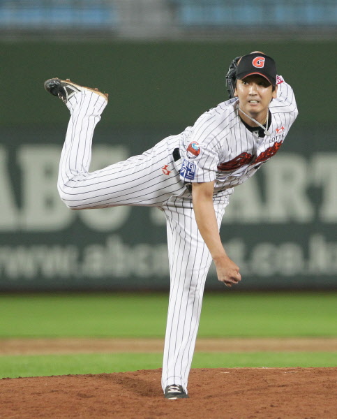 심수창선수의 역투모습